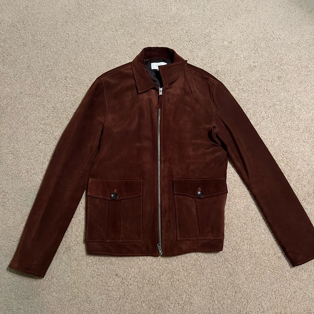 Reiss Brown Suede Jacket